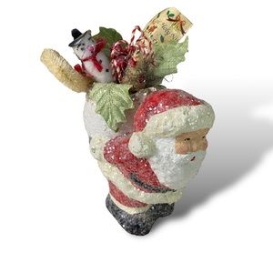 Teena Flanner Collection 2004 Santa & Toy Bag Glitter/Sugar Coated Bottl…